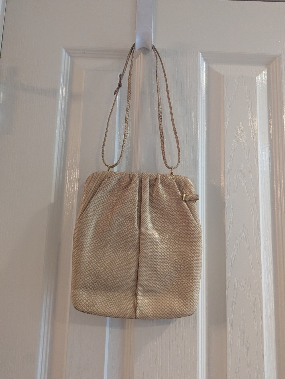 Vintage Judith Leiber Snakeskin Leather Bag